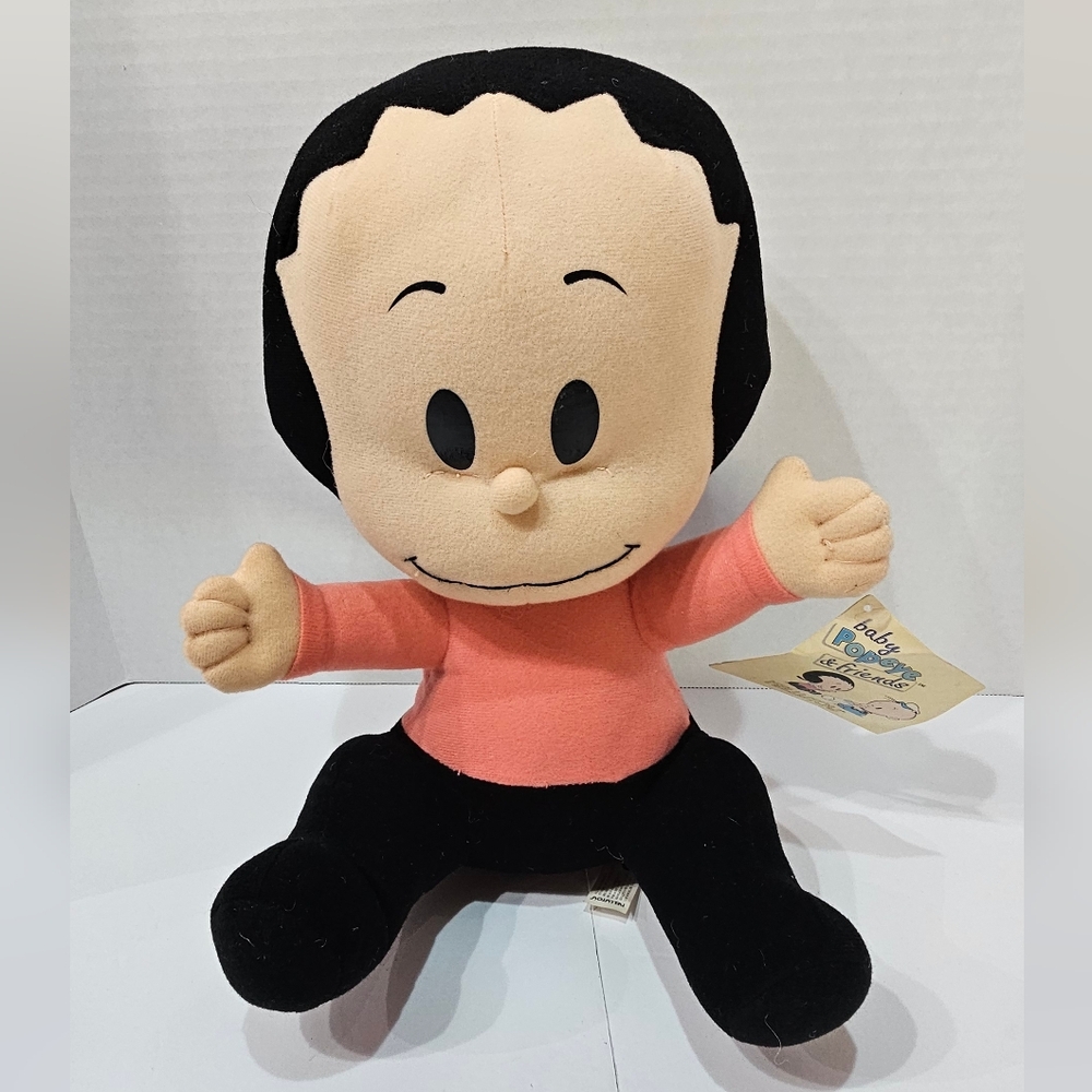 Vintage 2003 Orig Baby Popeye & Friends 12" Baby Olive Oyl Plush Doll Toy w Tag